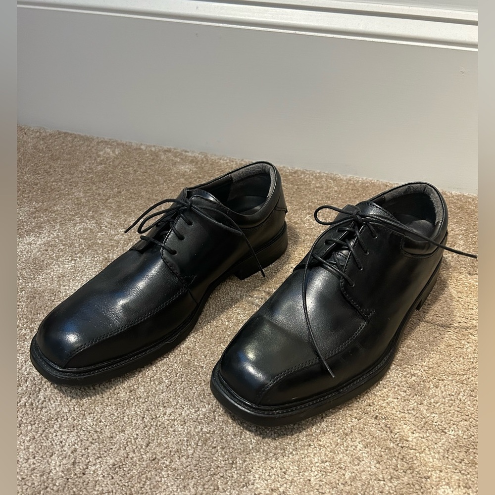 Nun Bush Oxford Black Leather Men's Dress Shoes
 Size 9 1/2W